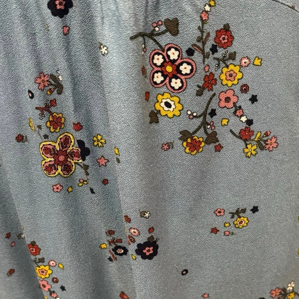 Boden Size 12 Eliza Draped Floral Babydoll Dress Heritage Blue - Picture 4 of 7